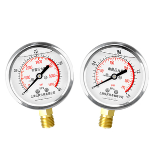 上海正宝 杭州东亚 YN60耐震压力表 径向油压 表液压表 不锈钢表
