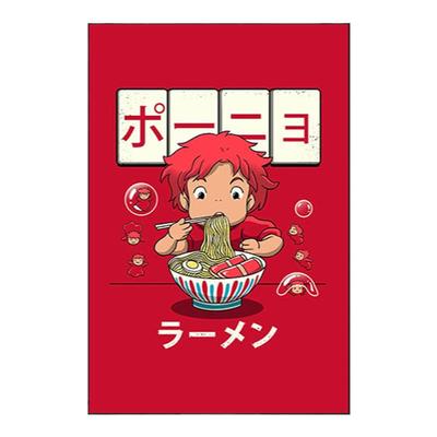 日式风餐厅拉面馆卡通动漫装饰画