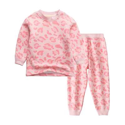 儿童加绒秋衣套装新款保暖女童