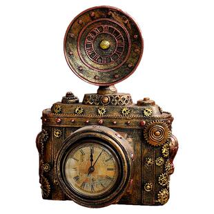 美式复古创意摆设老物件书房家用玄关电视柜装饰摆件装饰品朋克风