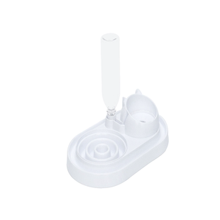 猫碗食盆陶瓷狗碗不锈钢吃饭喝水一体防蚂蚁宠物双碗防打翻慢食碗