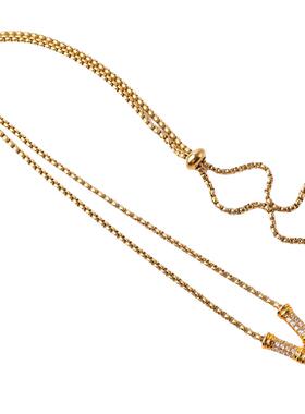 泰国佛牌链子钛钢吊坠镀金挂链