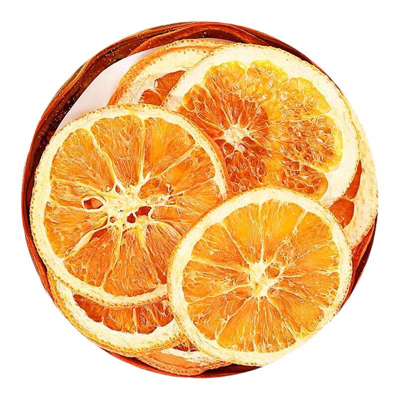 橙子片泡水喝的水果干冻干柠檬片