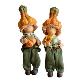 阳光花园乡村复古勤劳的情侣树脂饰品温闺蜜朋友家居饰品桌面摆件