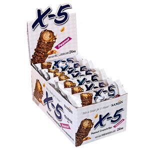 三进x5夹心花生巧克力棒进口儿童零食休闲食品小吃（代可可脂）