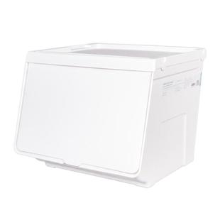 几仓收纳箱前开式翻盖整理箱大容量家用收纳盒儿童玩具衣服储物筐