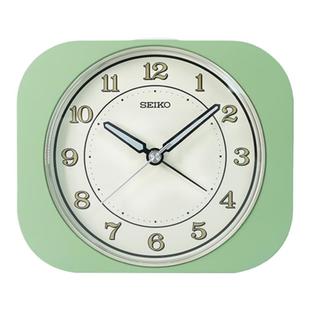 新款SEIKO精工小闹钟贪睡闹铃夜光夜灯桌面电子时钟摆件时间闹钟
