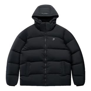 章昊同款FILA FUSION斐乐潮牌羽绒服男2025冬季新款宽松连帽外套