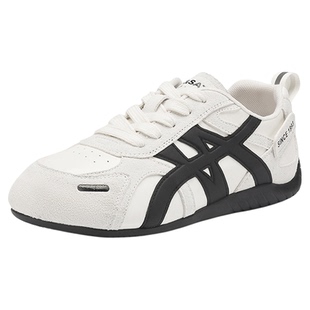 星期六复古红色德训鞋女内增高运动鞋子2025新款秋冬厚底休闲板鞋