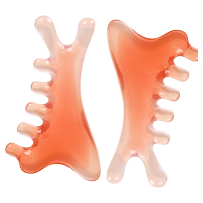 多功能四合一檀木梳头部疗按摩疏通头部放松部眼部头皮按摩梳子