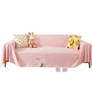 北欧ins防猫抓棉麻沙发巾简约网红沙发盖布全盖四季通用沙发套罩