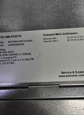 议价西门子IPC677C/6AV7892-0AE10-0AA0现货出售