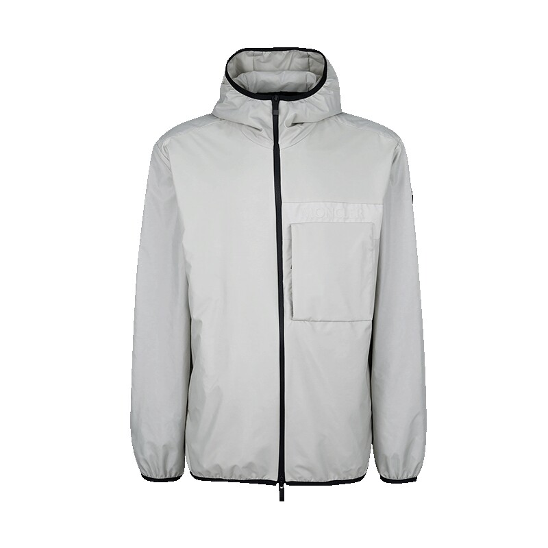 Moncler/盟可睐纯色连帽长袖夹克