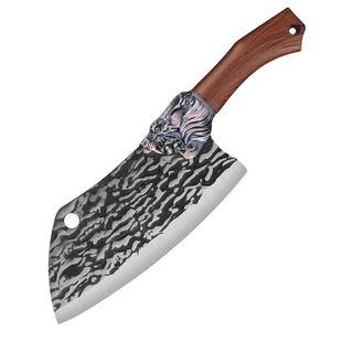 龙泉锻打锋利家用菜刀斩切两用刀斩切刀切肉刀切片刀免磨厨房刀具