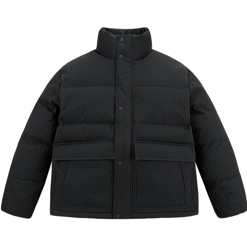【提花肌理】太平鸟男装 立领面包服2025年冬季新款防寒羽绒服男