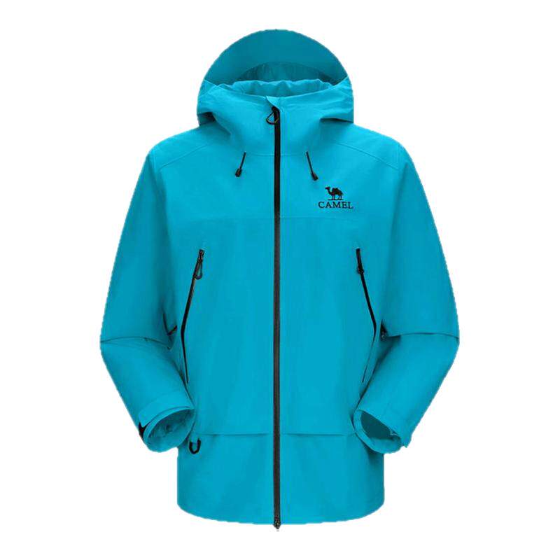 [迪丽热巴同款]骆驼彩壳冲锋衣女款2026新款防风防水登山服外套男