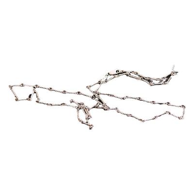 一休老银匠制作925竹节链男女款