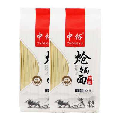 中裕挂面炝锅面600g*2面条