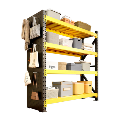 万昌家用货架洞洞板置物架一体靠墙落地多层储物架杂物快递收纳架