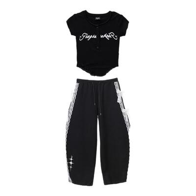 CBXLAB夏季儿童爵士女童蕾丝套装