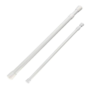 窗帘伸缩杆免打孔晾衣架门帘撑杆固定托衣柜悬挂半帘杆浴帘绷纱杆