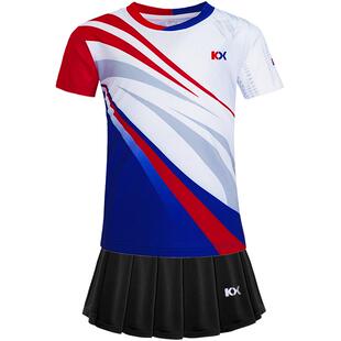 专业儿童羽毛球服女童运动球衣乒乓球服男童短裤短袖训练服网球服