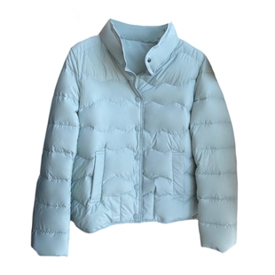 AMR UU◆高品质三星90白鸭绒立领轻薄款羽绒服女厚短外套秋冬新