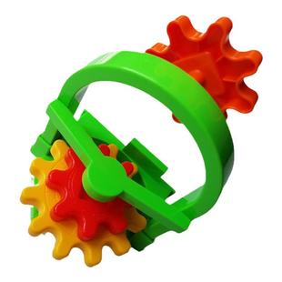 韩国机械齿轮积木百变积木玩具 齿轮雪花片积木儿童建构片益智类