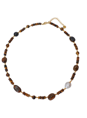 XMR天然石民族风美拉德项链