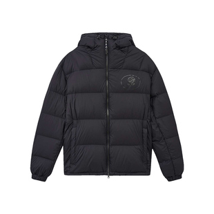 KENT&CURWEN/肯迪文秋冬系列英伦玫瑰印花90白鹅绒连帽羽绒服外套