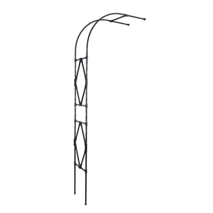 拱门花架爬藤架半边单边别墅庭院户外阳台月季花园拱形葡萄攀爬杆