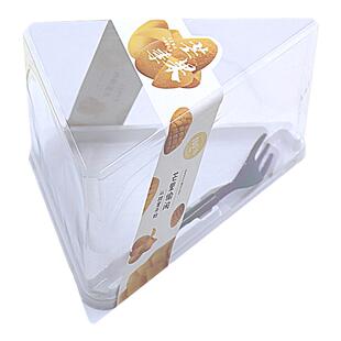 防雾三角形蛋糕盒6寸8寸千层慕斯切块透明食品级烘焙西点包装盒子