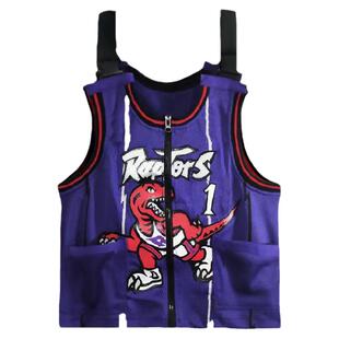 NBA复古球衣战术机能马甲 多伦多猛龙MN夏季潮牌麦迪球衣工装马甲