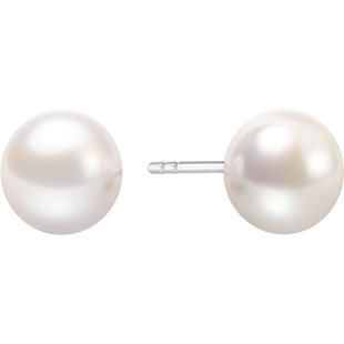 潮宏基珍珠银耳钉S925银珍珠耳饰耳钉淡水珠简约高级感送女友生日