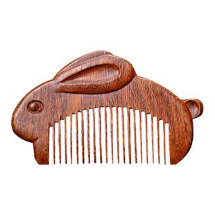 桃木小梳子宝宝周岁礼抓周婴儿木梳梳头女童不伤发龙年百日宴刻字