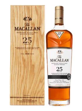 【自营】Macallan麦卡伦25年雪梨单桶苏格兰单一麦芽威士忌礼盒装