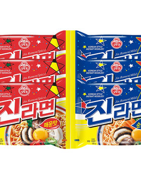 韩国进口不倒翁金拉面原味辣味