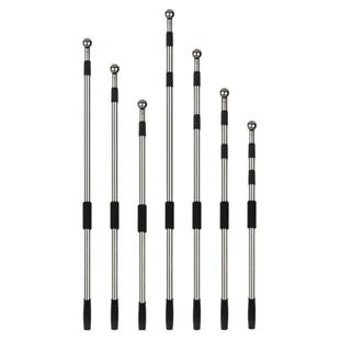 旗子伸缩旗杆旗竿 1.2米1.6米2米3米加厚不锈钢伸缩旗杆导游伸缩杆 教师专用教鞭指挥棒多功能