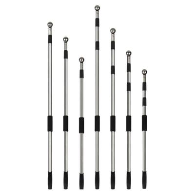 旗子伸缩旗杆旗竿2米3加厚不锈钢