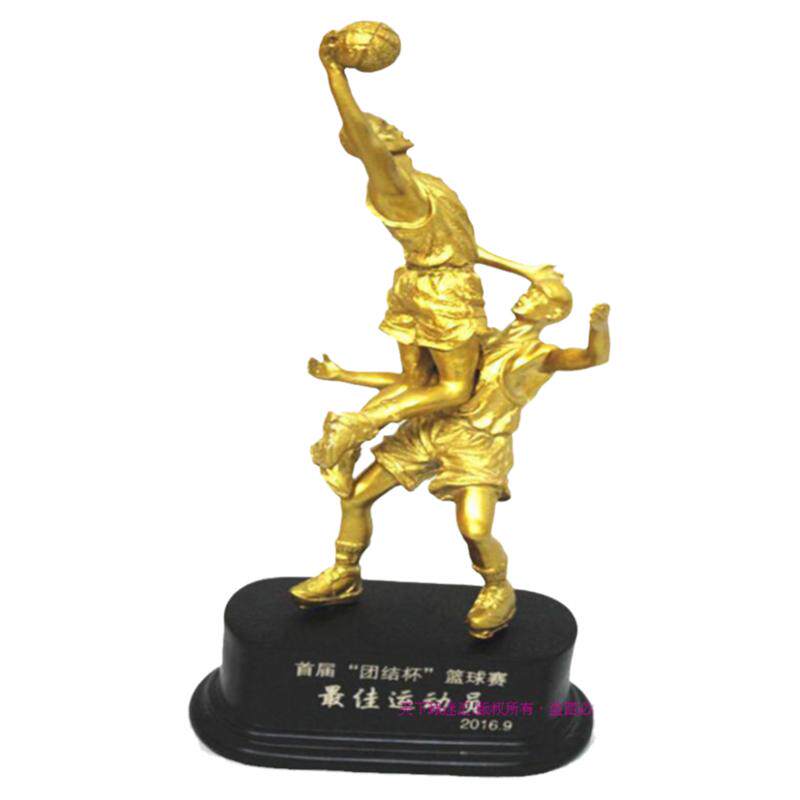 供应篮球公仔纪念礼品摆件 篮球运动树脂工艺品 篮球人物金属摆件