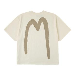 EVISU福神 2025秋男士手刷大M印花宽版T恤2EAHTM5TS1158LFCT