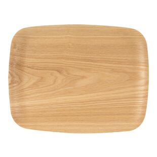 霜山曲柳木制托盘家用防滑水茶盘长方形茶托下午茶一人食原木餐盘