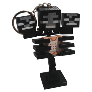 我的世界烦人村民玩偶boss凋零风暴模型拼装积木玩具周边手办摆件