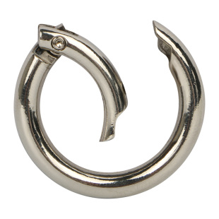 diy手工箱包五金配件弹簧圈开口圈钥匙圈开口环背包挂扣拎环圈扣