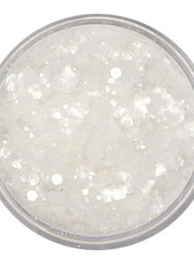 纯白色金葱粉闪光白片透白瓷白