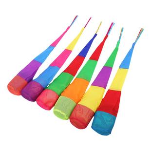 沙包流星球儿童抛接玩具幼儿园投掷游戏风阻软球彩虹感统训练器材