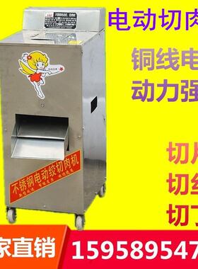 神龙不锈钢单切机 家用电动单切肉机子 立式切肉片肉丝机器切熟食