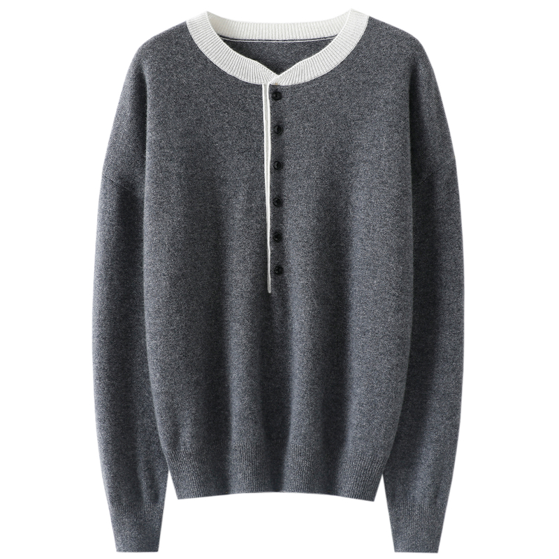 意外的时髦~秋冬假两件100%纯山羊绒衫女纯羊绒毛衣针织衫上衣