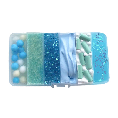 蓝色海洋系多拼六格透泰黄油泥