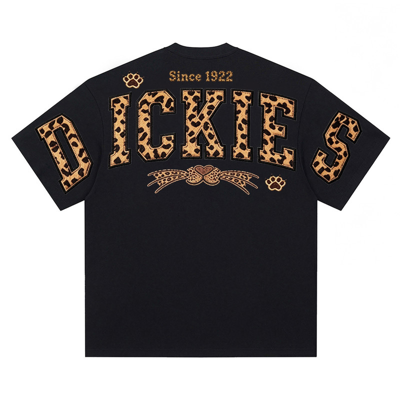 Dickies男士纯棉短袖t恤豹纹上衣